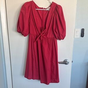 Abercrombie & Fitch Red Midi Dress